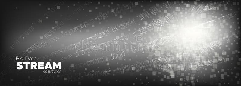 Streaming Backgrounds. Monochrome Particles royalty free illustration