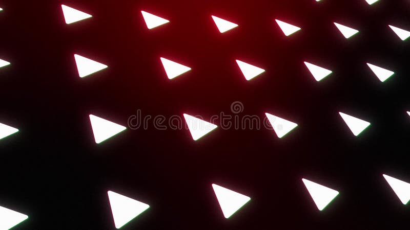 Streaming play button with grid loop background neon icon motion with glow royalty free illustration