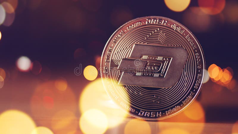 STRECKcryptocurrencymynt royaltyfria bilder