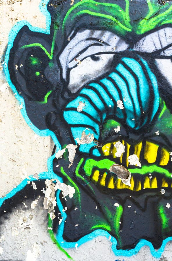 Street art devil
