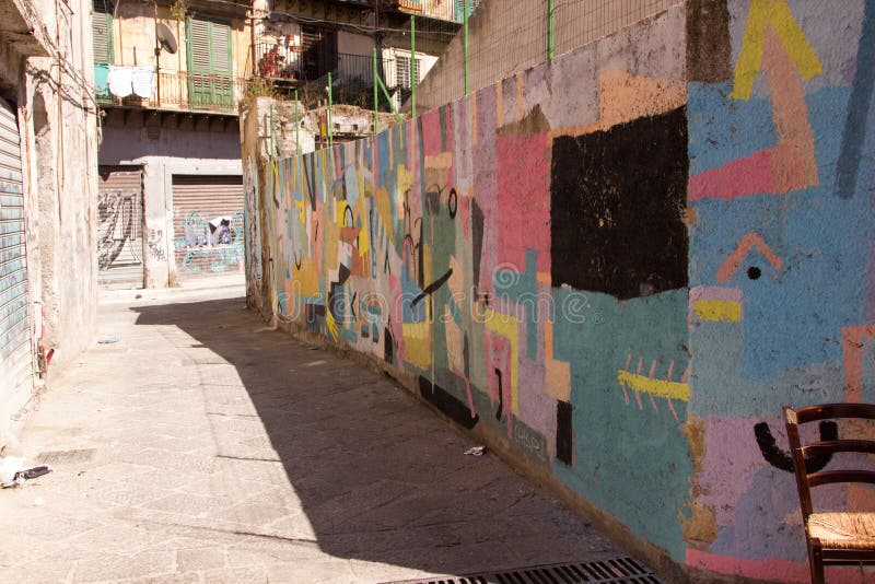 Street Art in Palermo, Italy Editorial Stock Photo Image of graffiti
