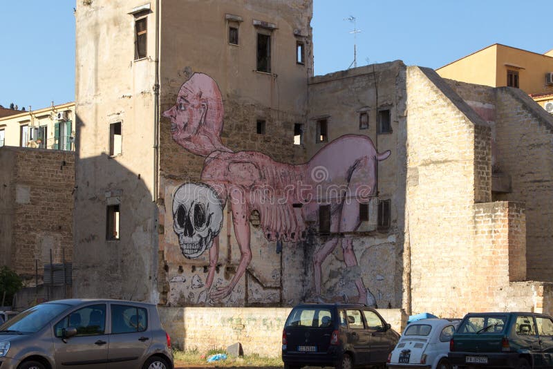 Street Art in Palermo, Italy Editorial Stock Image Image of italy