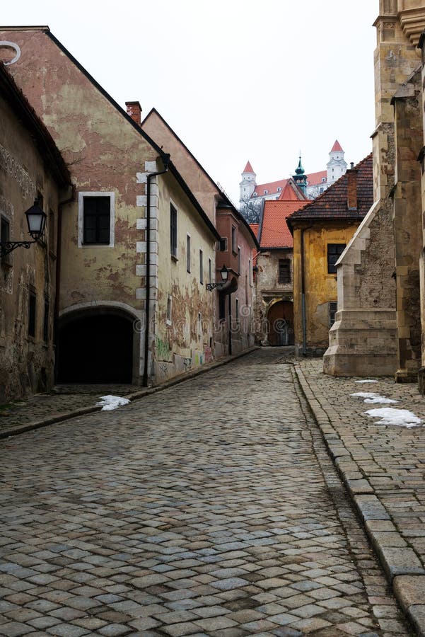 Street of Bratislava old town.