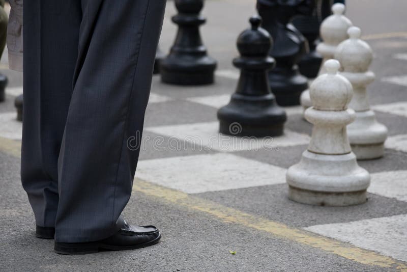 Big street chess pieces stock image. Image of large - 191891493