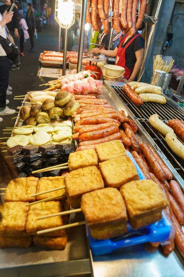 Street food in asia stock image. Image of china, grilled - 96529773