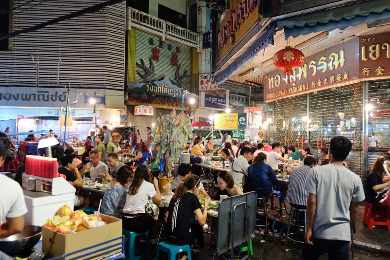 Street Food At Chinatown Of Bangkok Editorial Image - Image of