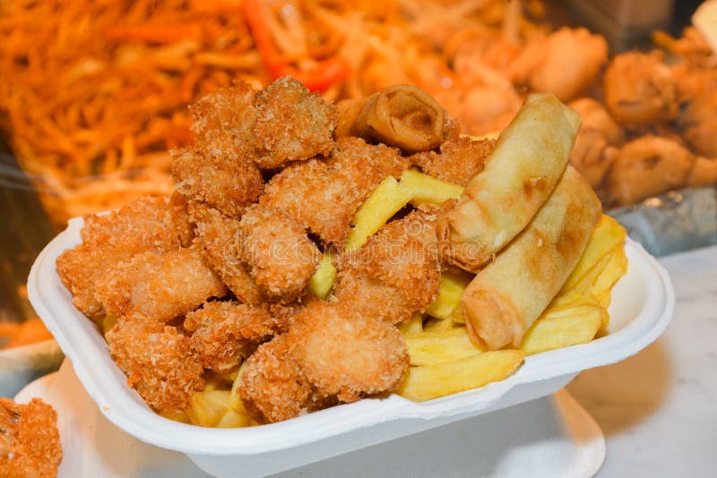 Street Food Displayed during Food Festival Stock Photo - Image of