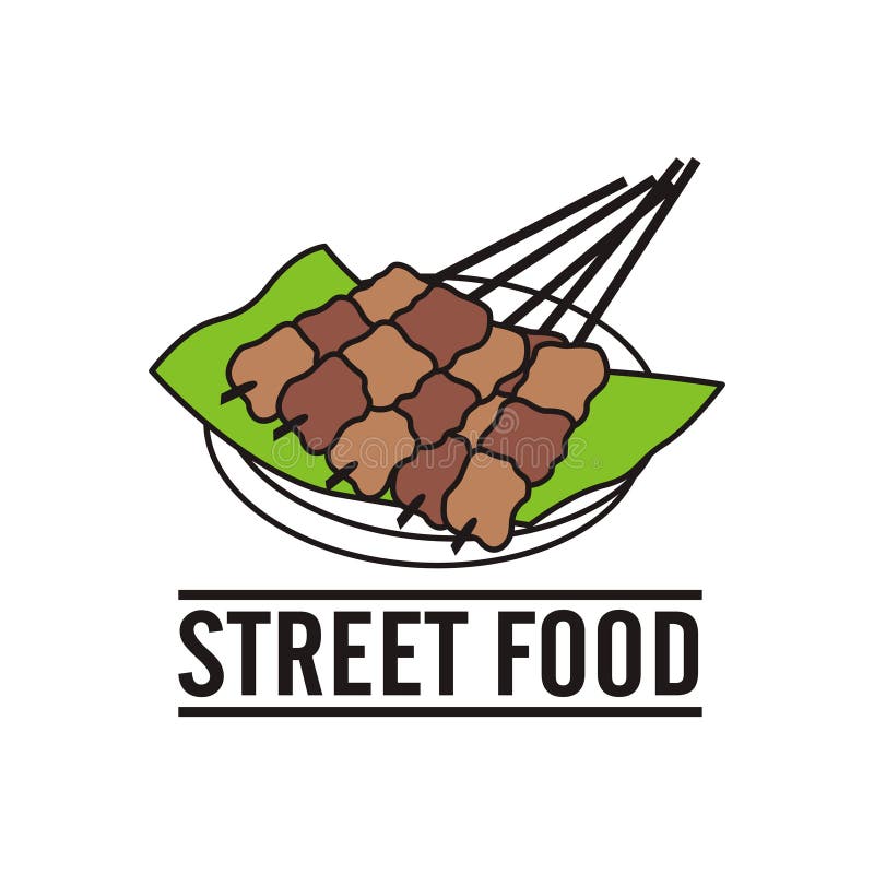 Street Food Logo Vector Illustration - Best for Your Brand Logo Stock