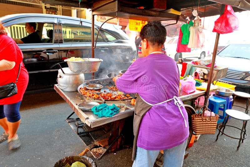 Street Food in Malaysia Penang Editorial Stock Photo - Image of dinner