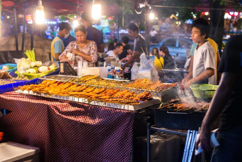 Street Food at the Market in Thailand Editorial Image - Image of