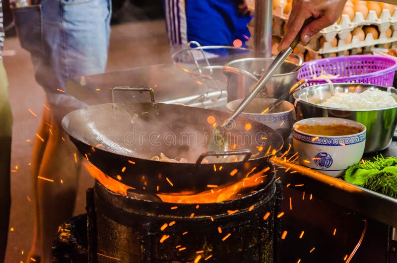Street Food in Penang, Malaysia. Stock Image - Image of party