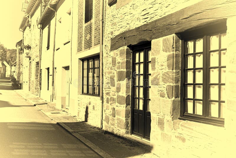 Street in a French City stock image. Image of heritage - 87455605