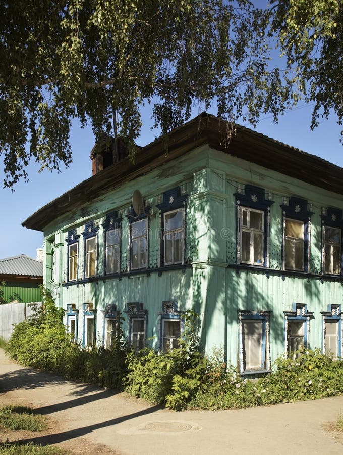 Old House on the Perm Street in Perm. Russia Stock Photo Image of