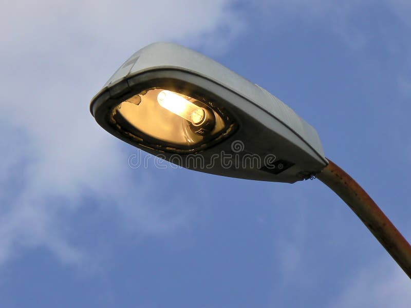 Street Lamp with Incandescent Bulb. Lamp Concept Stock Photo Image of efficiency, power 182508950