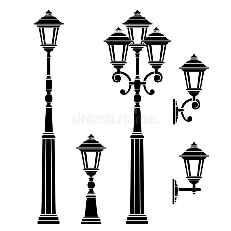 Street lamps collection,lantern set