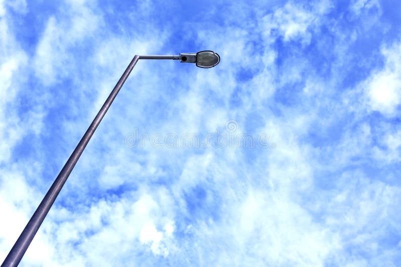 Street Light with Halogen Lamp Stock Image Image of steel, bulb 61365073