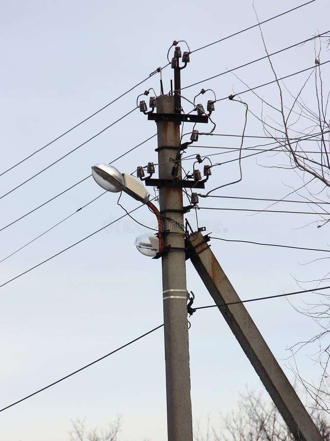 Street Lighting Lamppost. Technical Structure Stock Image Image of lines, structure 238637947