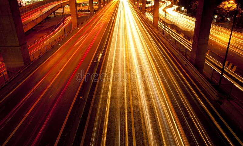 Street lighting at night