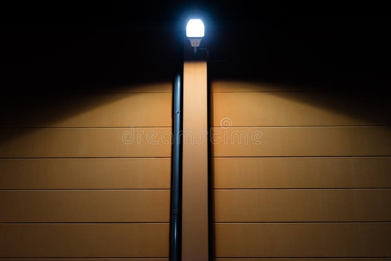 It is at Night and in the House the Light is Off Stock Photo Image of