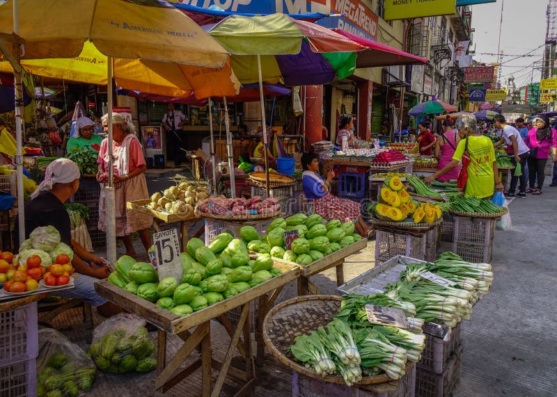 Street Market in Manila, Philippines Editorial Stock Image - Image of