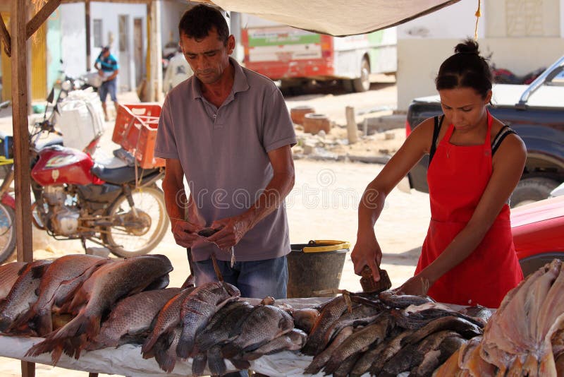 Street market of Queixo Dantas in Brazil stock photography Street market of Queixo Dantas in Brazil stock photography