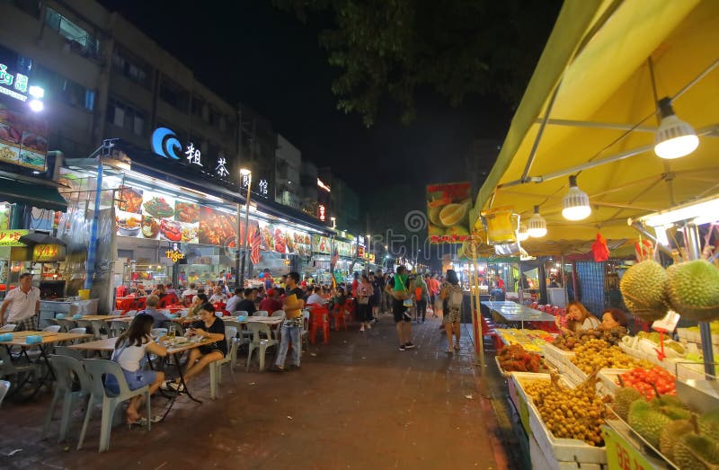 Street Night Market Kuala Lumpur Malaysia Editorial Photo - Image of