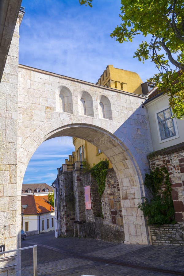 Street of the Old Town of Veszprem Stock Photo Image of hungary