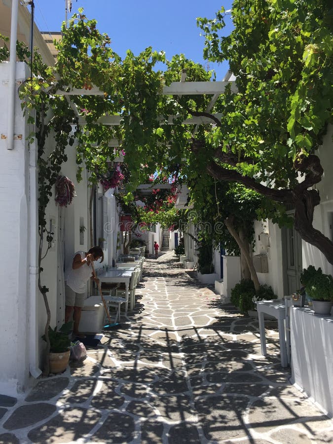 A street in Paros royalty free stock images A street in Paros royalty free stock images