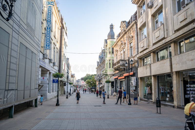 The Street in Ruse in Bulgaria Editorial Stock Image - Image of summer ...