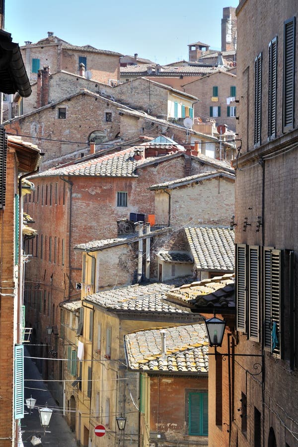 Tuscan village stock photo. Image of window, typical, wall - 9796028