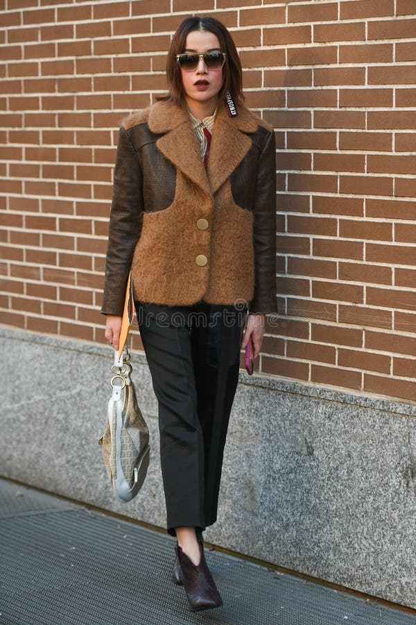 Street style during Milan Fashion Week Men`s royalty free stock image Street style during Milan Fashion Week Men`s royalty free stock image