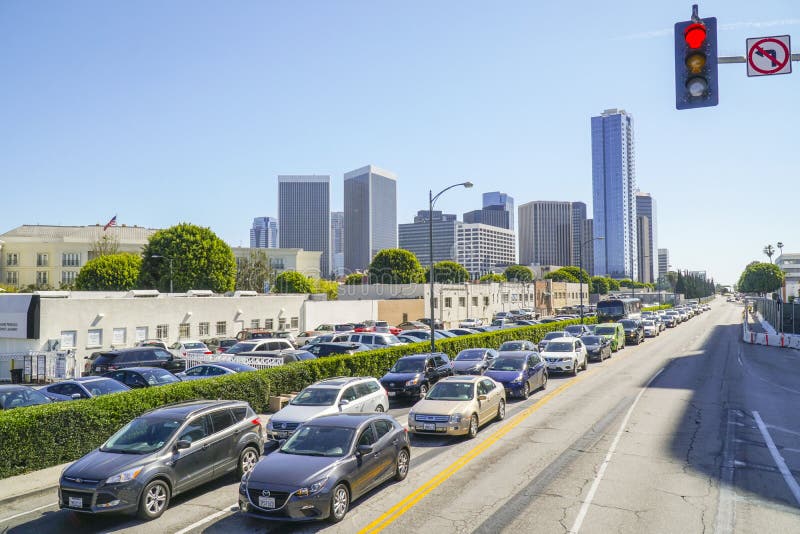 Street Traffic in Los Angeles Traffic Jam LOS ANGELES CALIFORNIA Street Traffic in Los Angeles Traffic Jam LOS ANGELES CALIFORNIA
