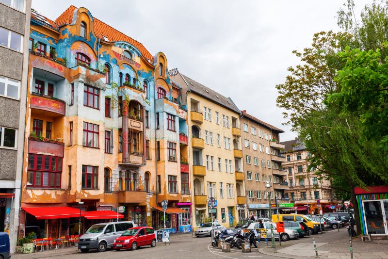 Street view in Berlin-Kreuzberg, Germany