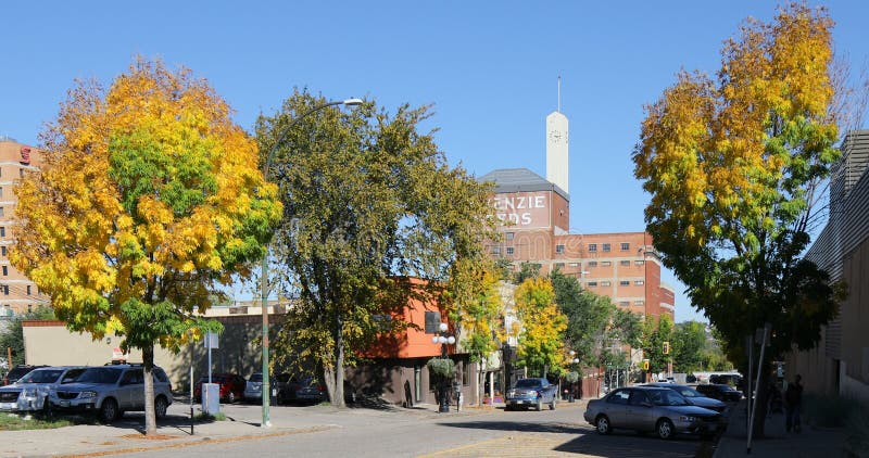 Street view in Brandon, Canada