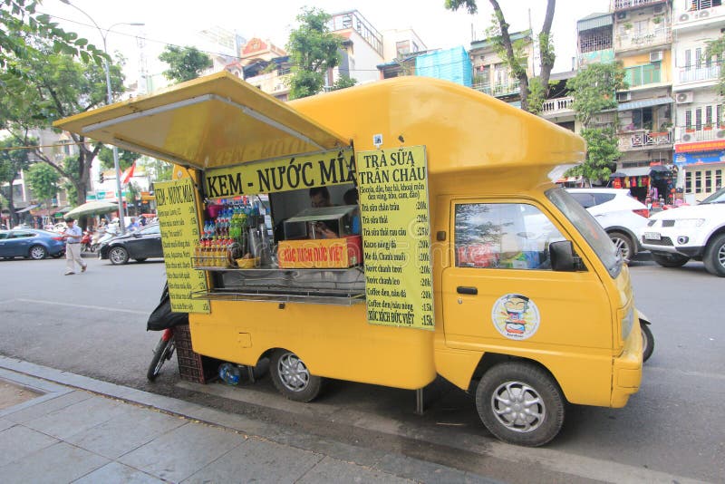 Street view in Hanoi, Vietnam. Hanoi is the capital of Vietnam and the country`s second largest city.