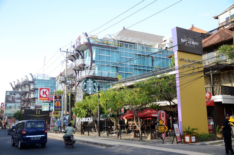 Street in Kuta  editorial stock photo Image of cityscape 