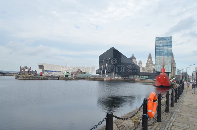 Street View of Museum of Liverpool and Open Eye Gallery in Liverpool, England