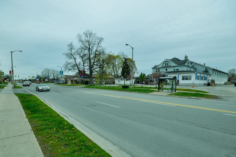 114 Street View Niagara Falls Town Canada Stock Photos Free & Royalty