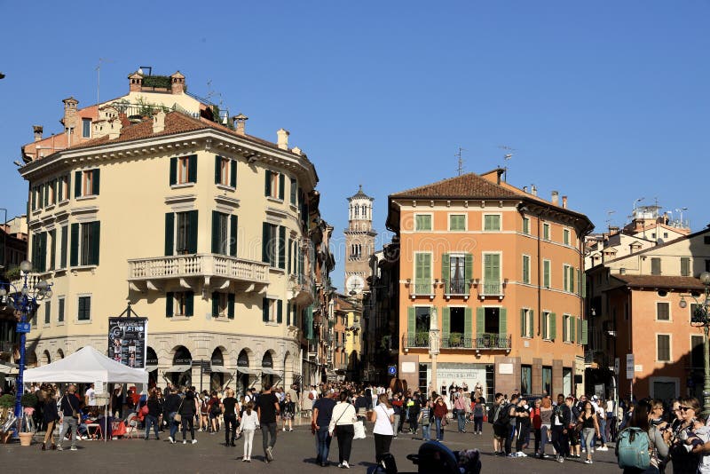 The Street View of Verona, Italy Editorial Image - Image of travel ...