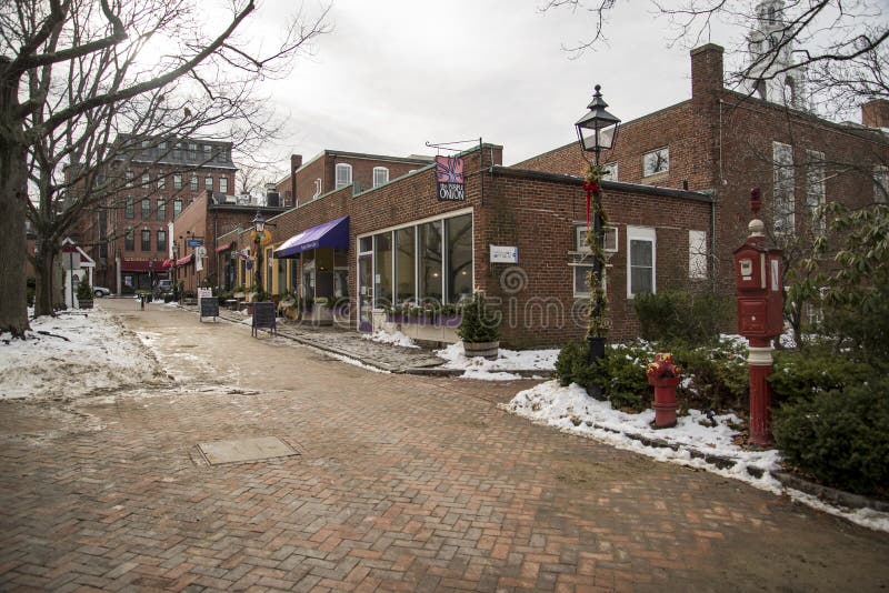 Streets of Newburyport, MA, USA