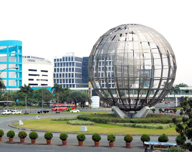 The streets of the Philippine cities. City landscape.