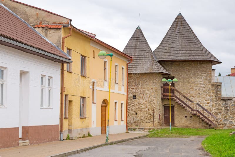 Streets of Podolinec town