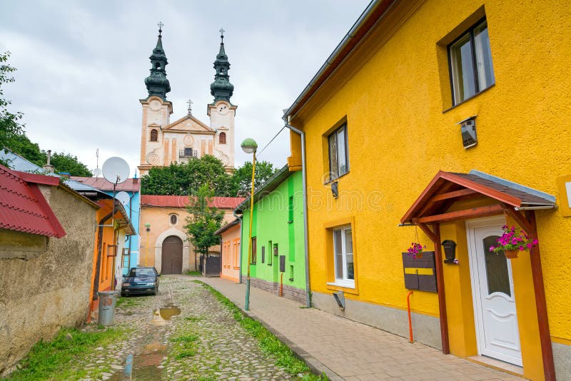 Streets of Podolinec town