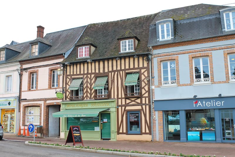 On the Streets of Verneuil-sur-Avre. Editorial Stock Photo - Image of ...