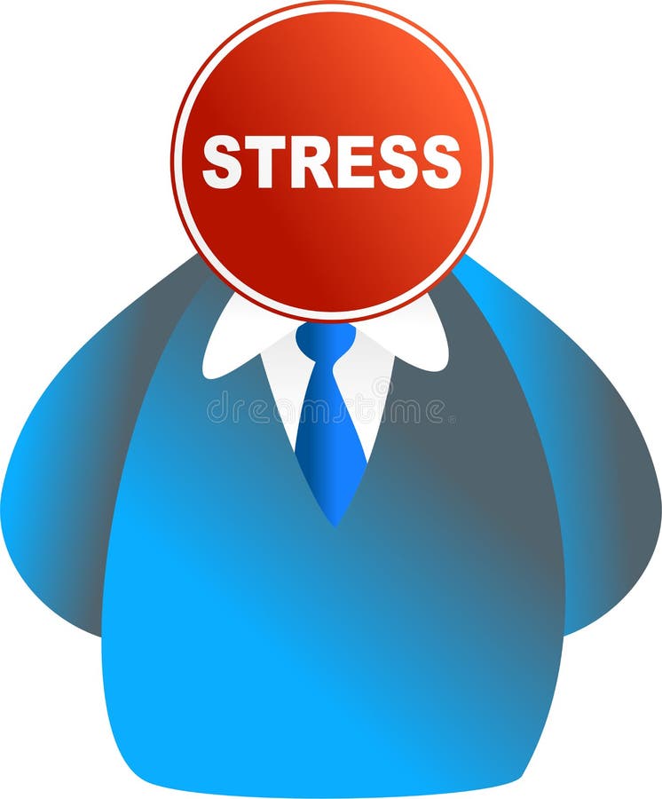 Stress face vector illustration Stress face vector illustration