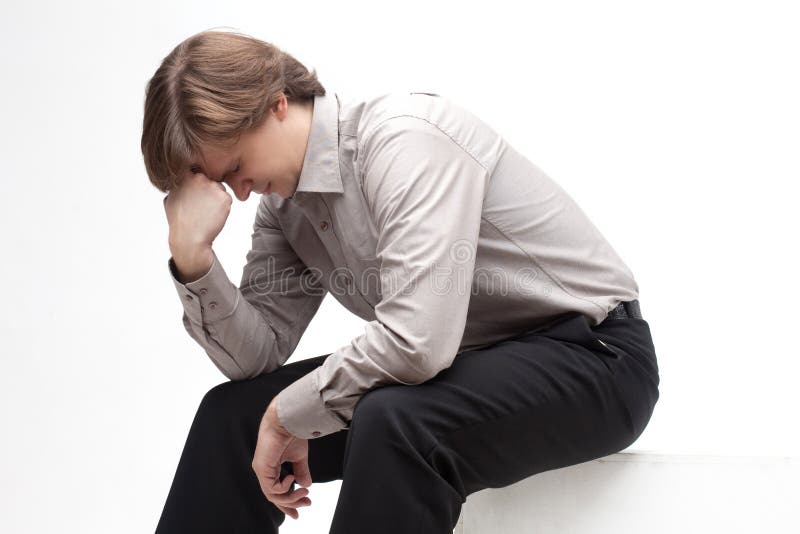 Stress Man stock photography