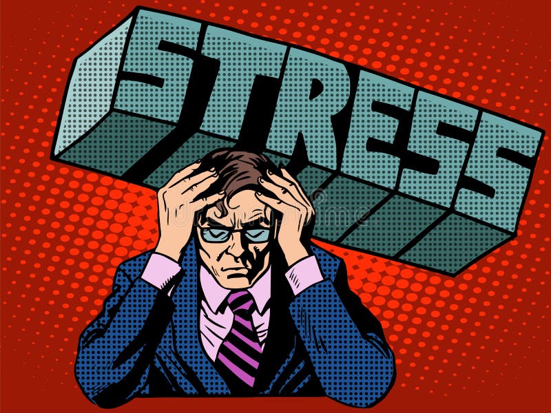 Stress problems severity businessman business