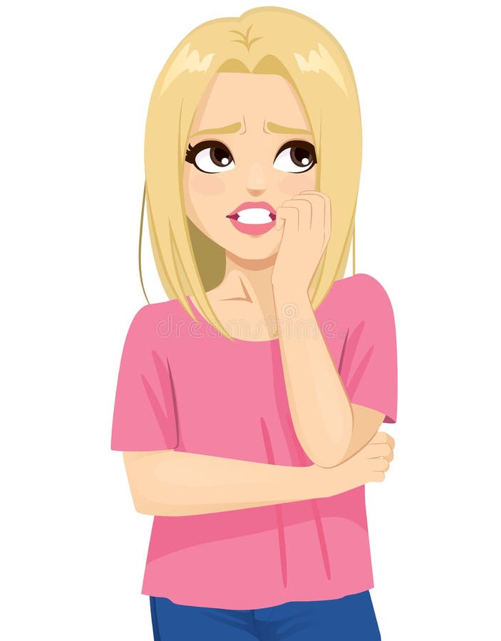 stressed woman clipart