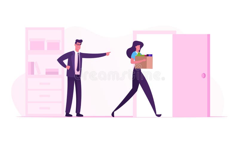 Stressgetreue Mitarbeiter leiden unter geschlechtsspezifischer Diskriminierung oder ungerechtfertigter Kritik an Angry-Männerschr lizenzfreie abbildung Stressgetreue Mitarbeiter leiden unter geschlechtsspezifischer Diskriminierung oder ungerechtfertigter Kritik an Angry-Männerschr lizenzfreie abbildung