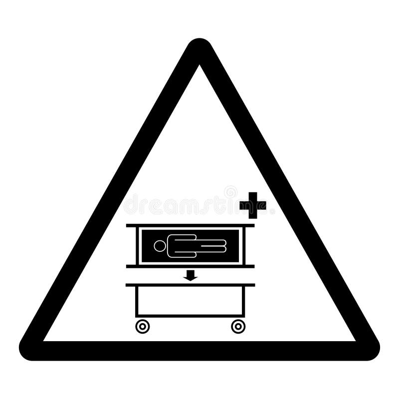 Stretcher Pick Up Point Symbol Sign, Vector Illustration, Isolate on